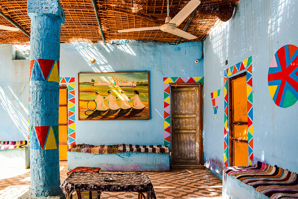 Inside a Nubian home in Aswan