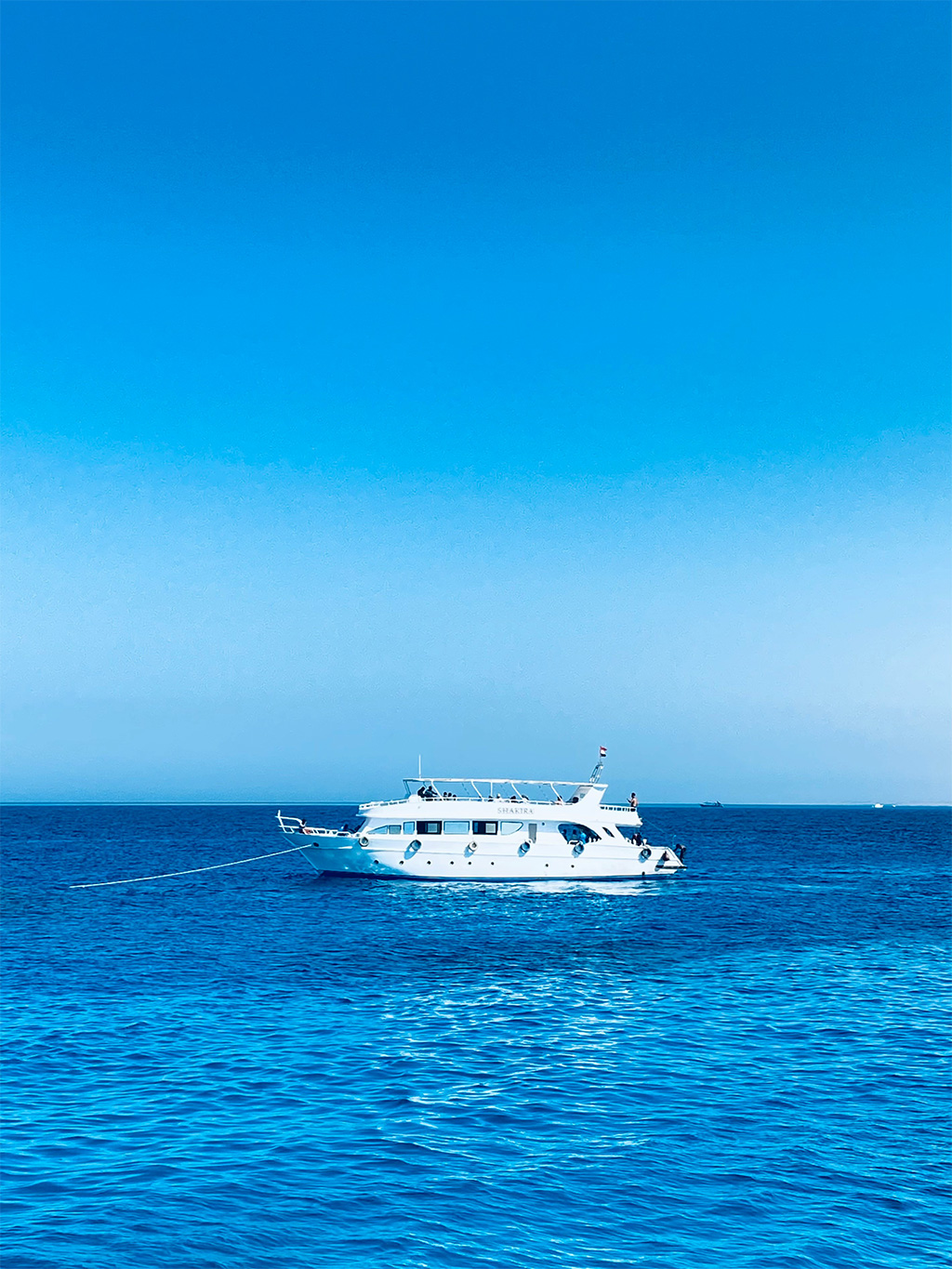 Yacht roaming Hurghada's Red Sea